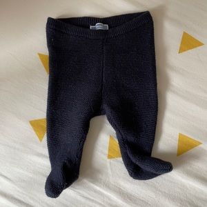 JACADI Baby footed leggings (Navy)